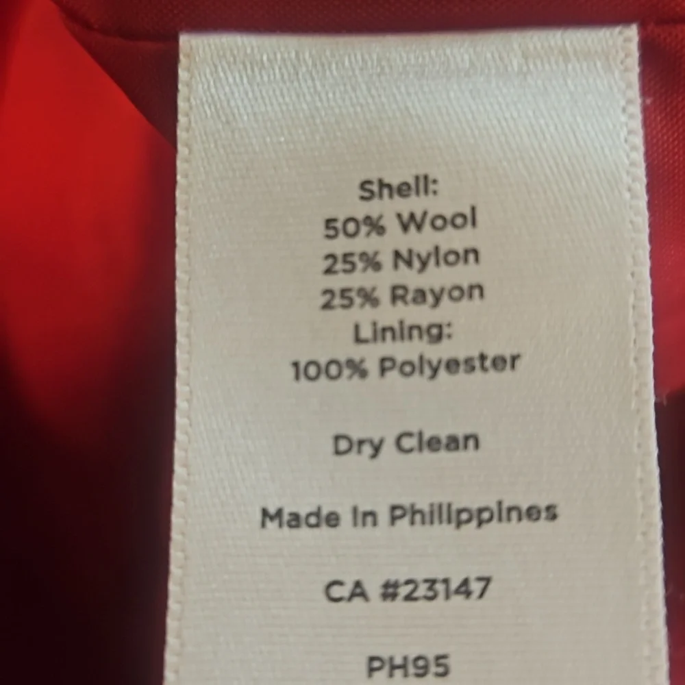 👗TALBOTS RED AND WHITE PENCIL SKIRT👗 - Picture 7 of 7